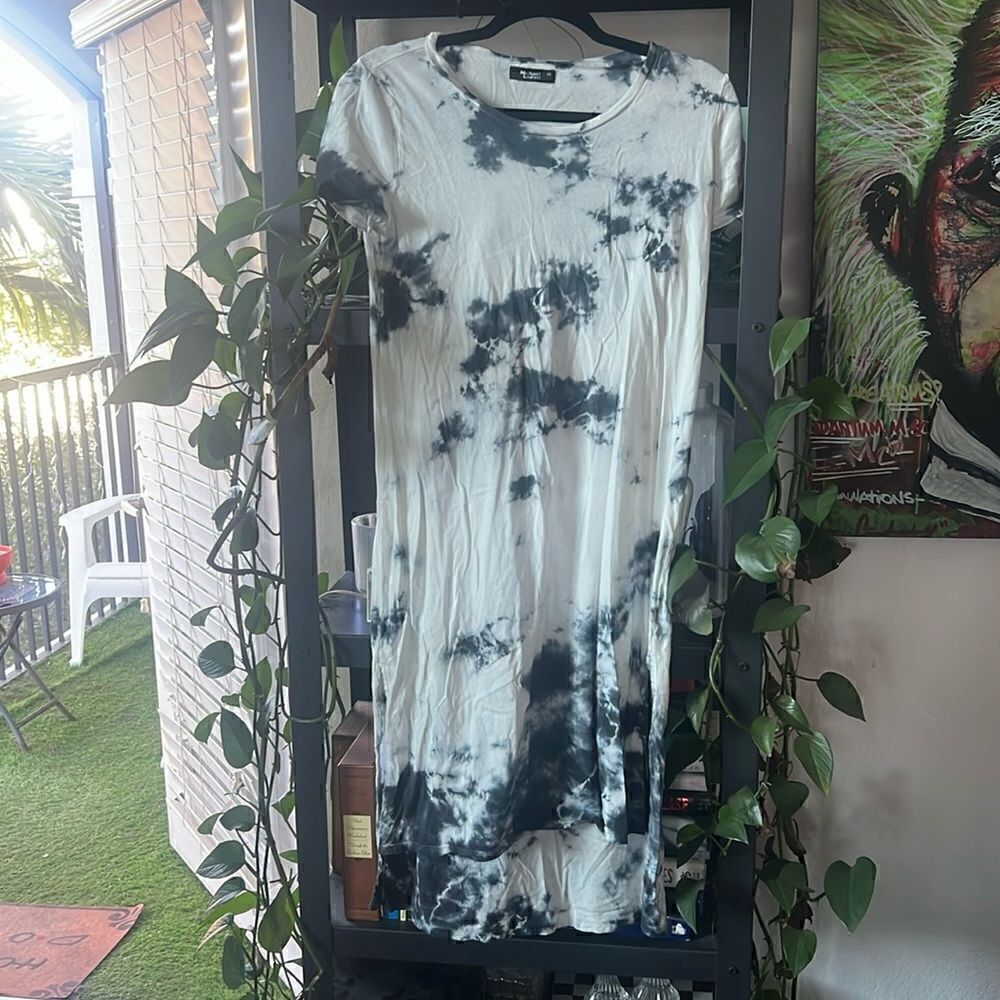 Tie Dye T Shirt Dress - Michael Lauren - Great Condition Long Casual Dress XS